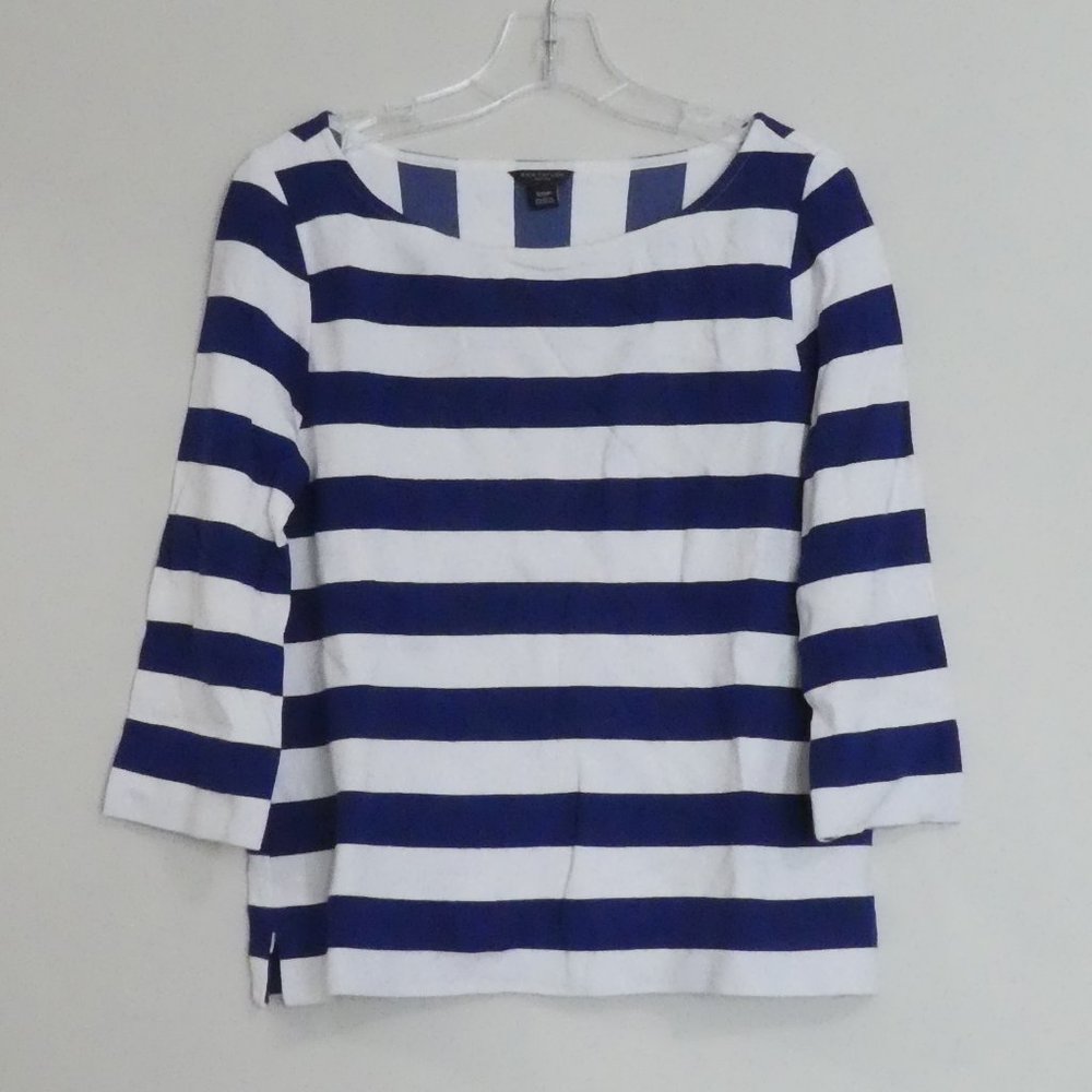 Ann Taylor thick Breton stripe shirt